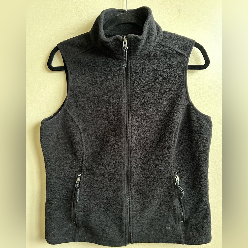 L. L. Bean Women’s Black Polartec Fleece Vest M